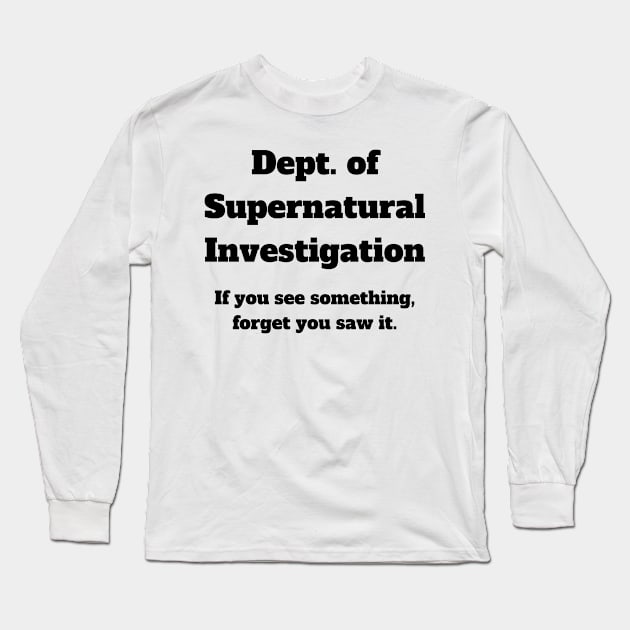 Spooky Feds Long Sleeve T-Shirt by Martin & Brice